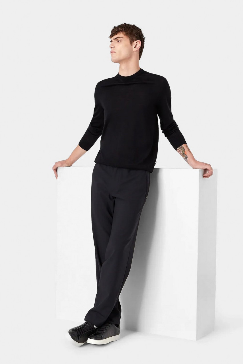 Тёмно-синий свитер Emporio Armani