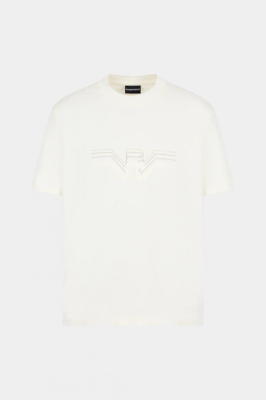 Молочна футболка 3D1T89 1JWZZ 0128 Emporio Armani