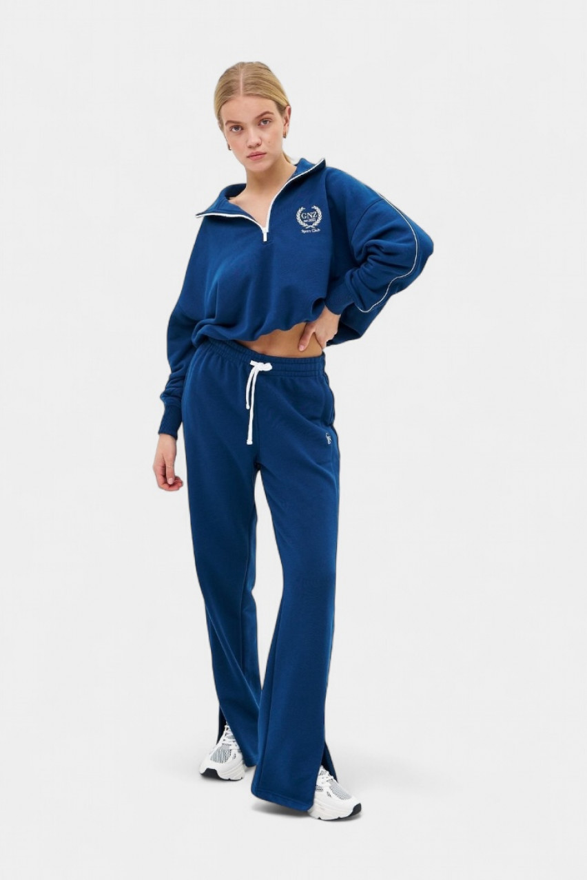 Синие спортивные штаны Elegance Straight GNZ