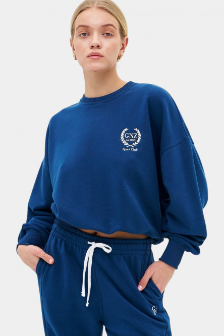 Синий свитшот Elegance Short
