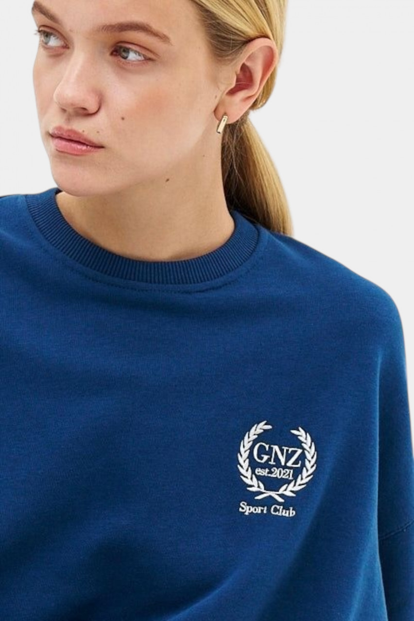 Синий свитшот Elegance Short GNZ