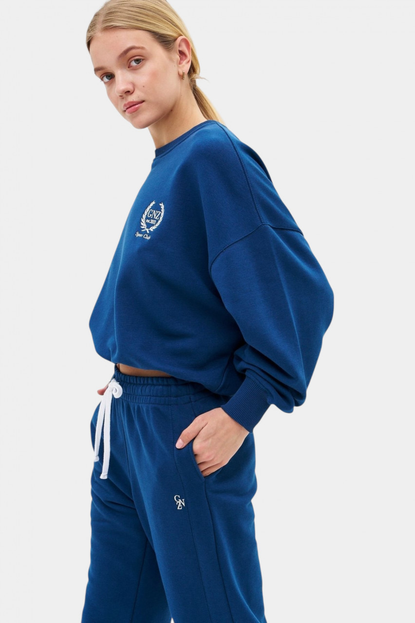 Синий свитшот Elegance Short GNZ