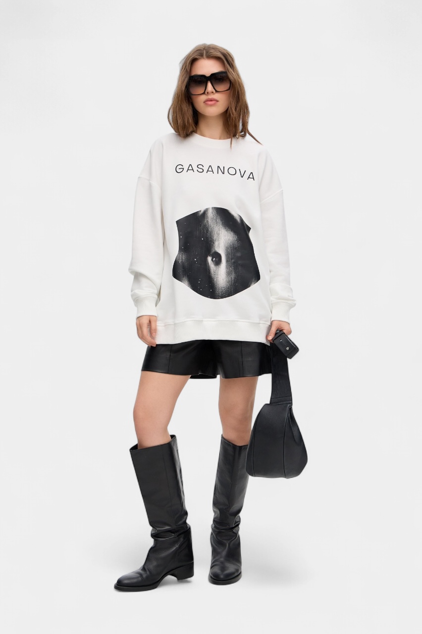Молочний світшот Корсет 1 11Sweat014C GASANOVA