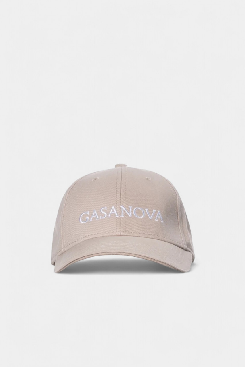Бежева кепка з логотипом 00Cap001С GASANOVA