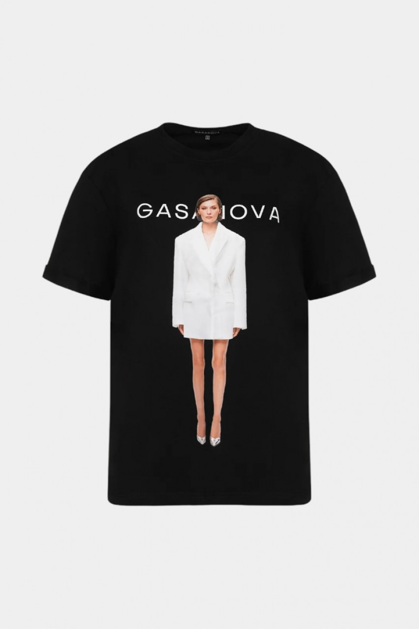 Чорна футболка Silhouette 09Tee-s01C GASANOVA