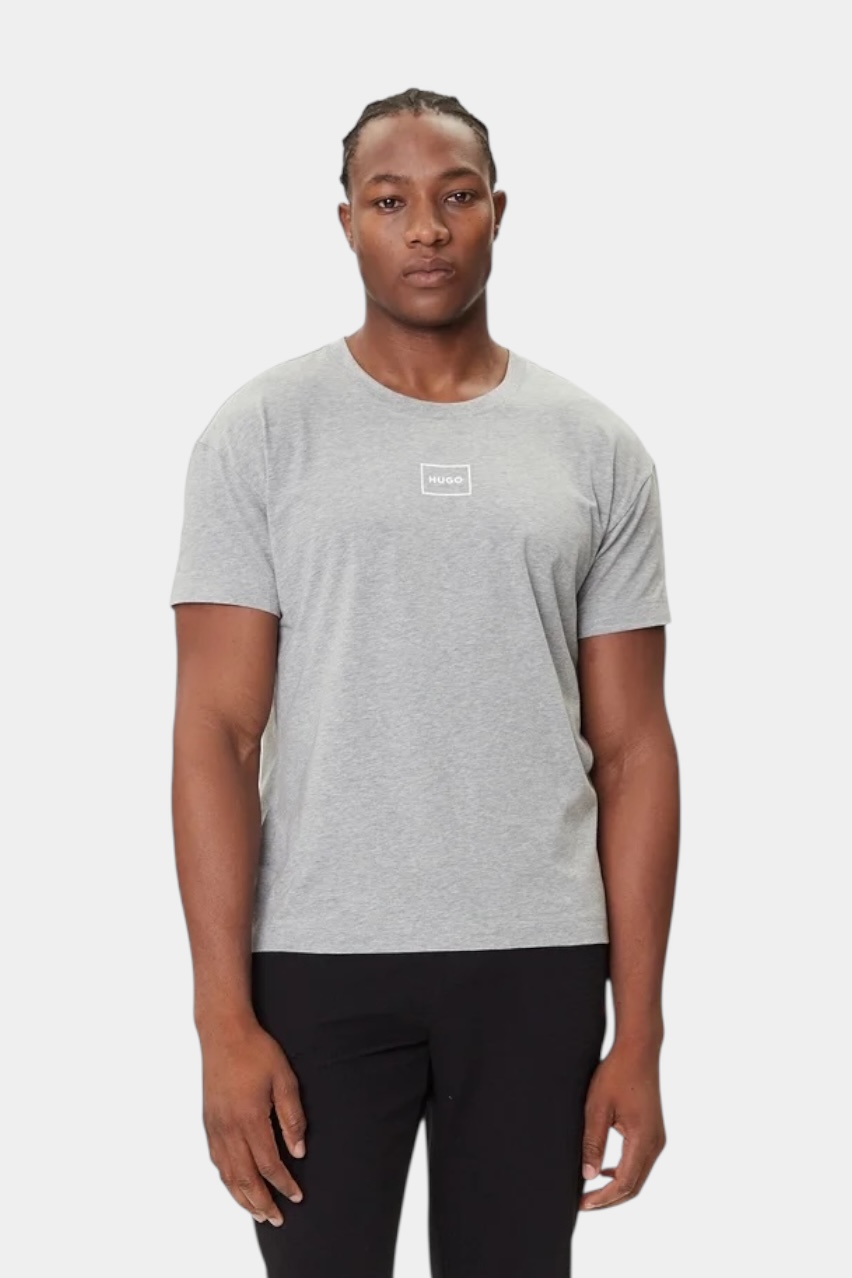 Серая пижамная футболка Laze T-Shirt из эластичного хлопка 50525236 036 HUGO