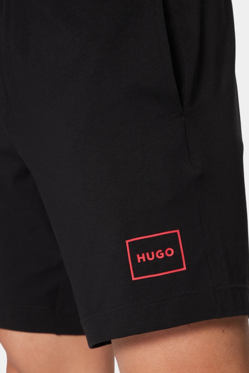 Черные пижамные шорты Laze Shorts CW из эластичного хлопка 50525247 001 HUGO