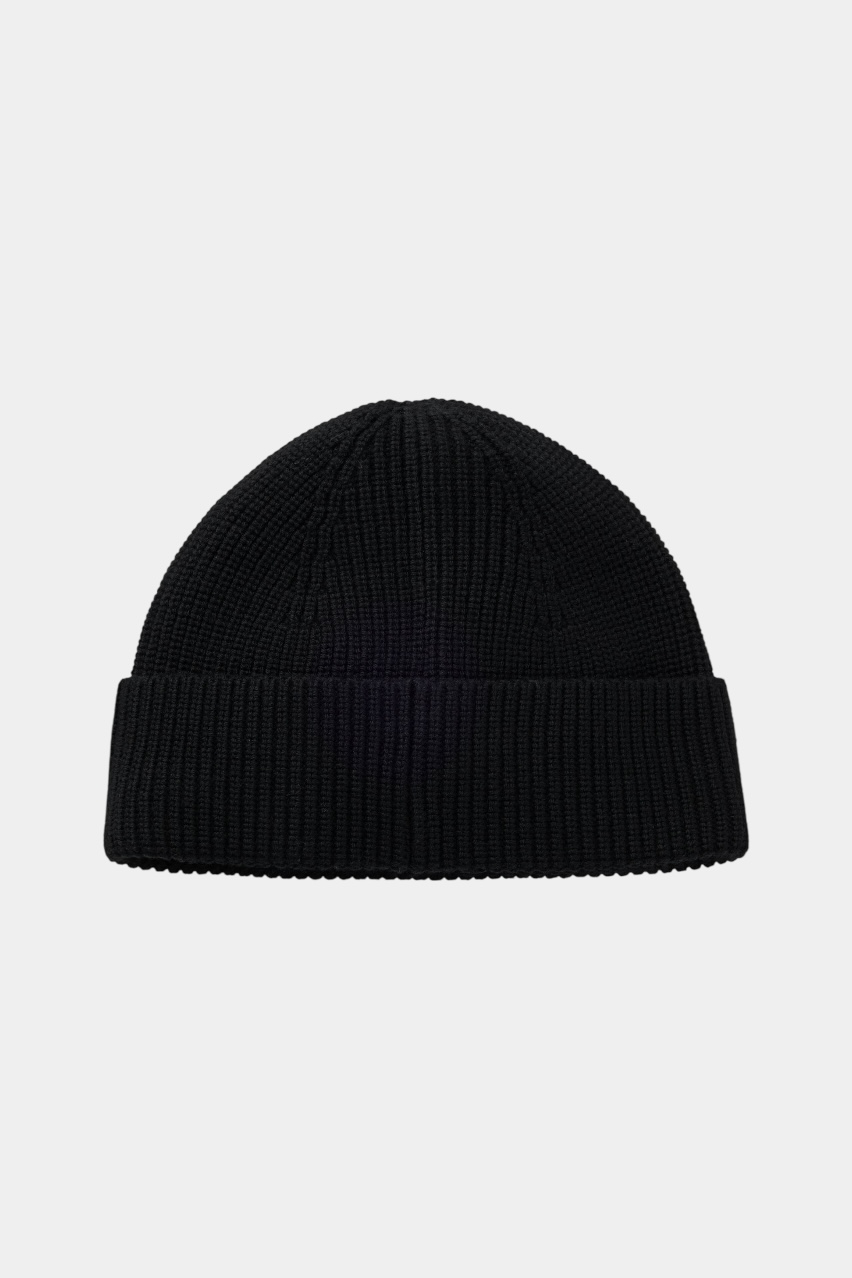 Черная шерстяная шапка Sential_Hat 50548413 001 HUGO