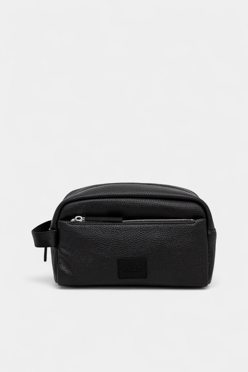 Черная косметичка Ethon 2.0HI_Washbag с наружным карманом 50535686 001 HUGO