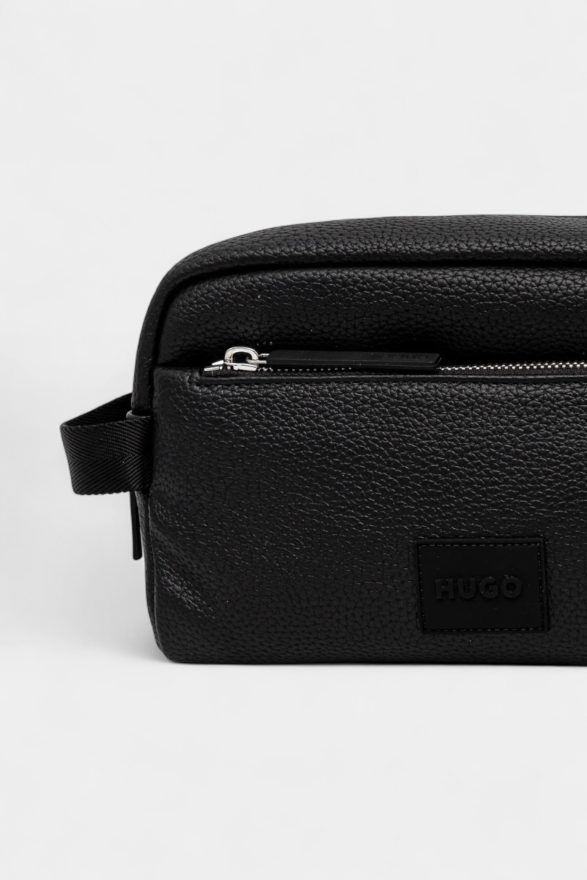 Черная косметичка Ethon 2.0HI_Washbag с наружным карманом 50535686 001 HUGO