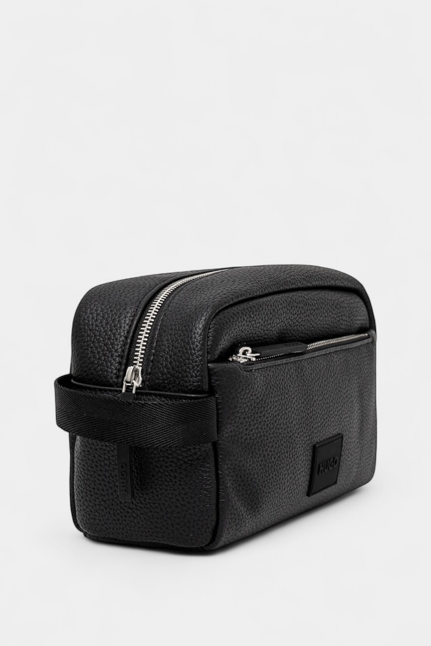 Черная косметичка Ethon 2.0HI_Washbag с наружным карманом 50535686 001 HUGO