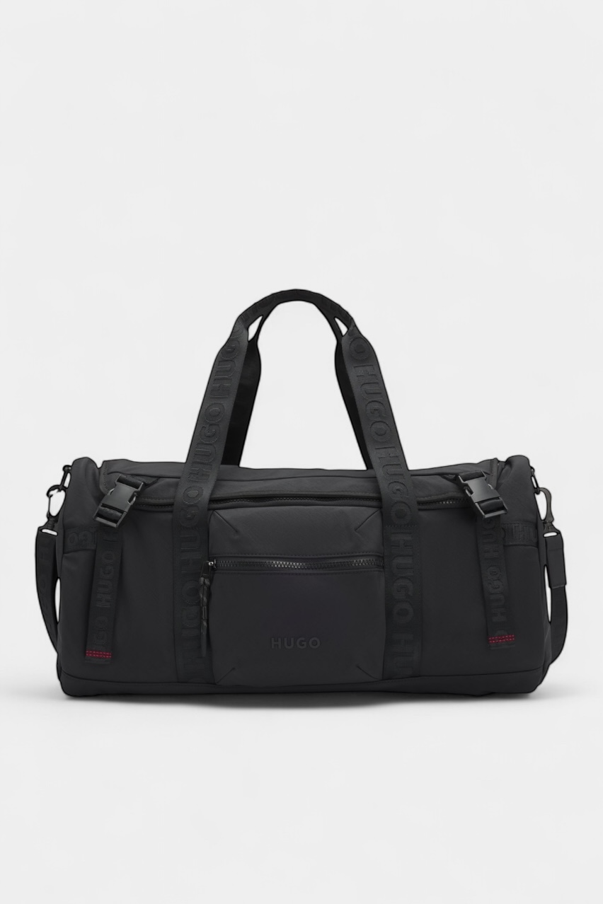 Чорна спортивна сумка Marsel_Holdall з брендованими ручками 50547297 001 HUGO