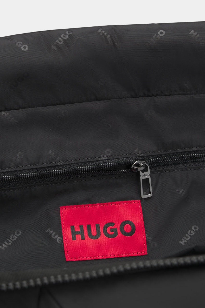 Чорна спортивна сумка Marsel_Holdall з брендованими ручками 50547297 001 HUGO