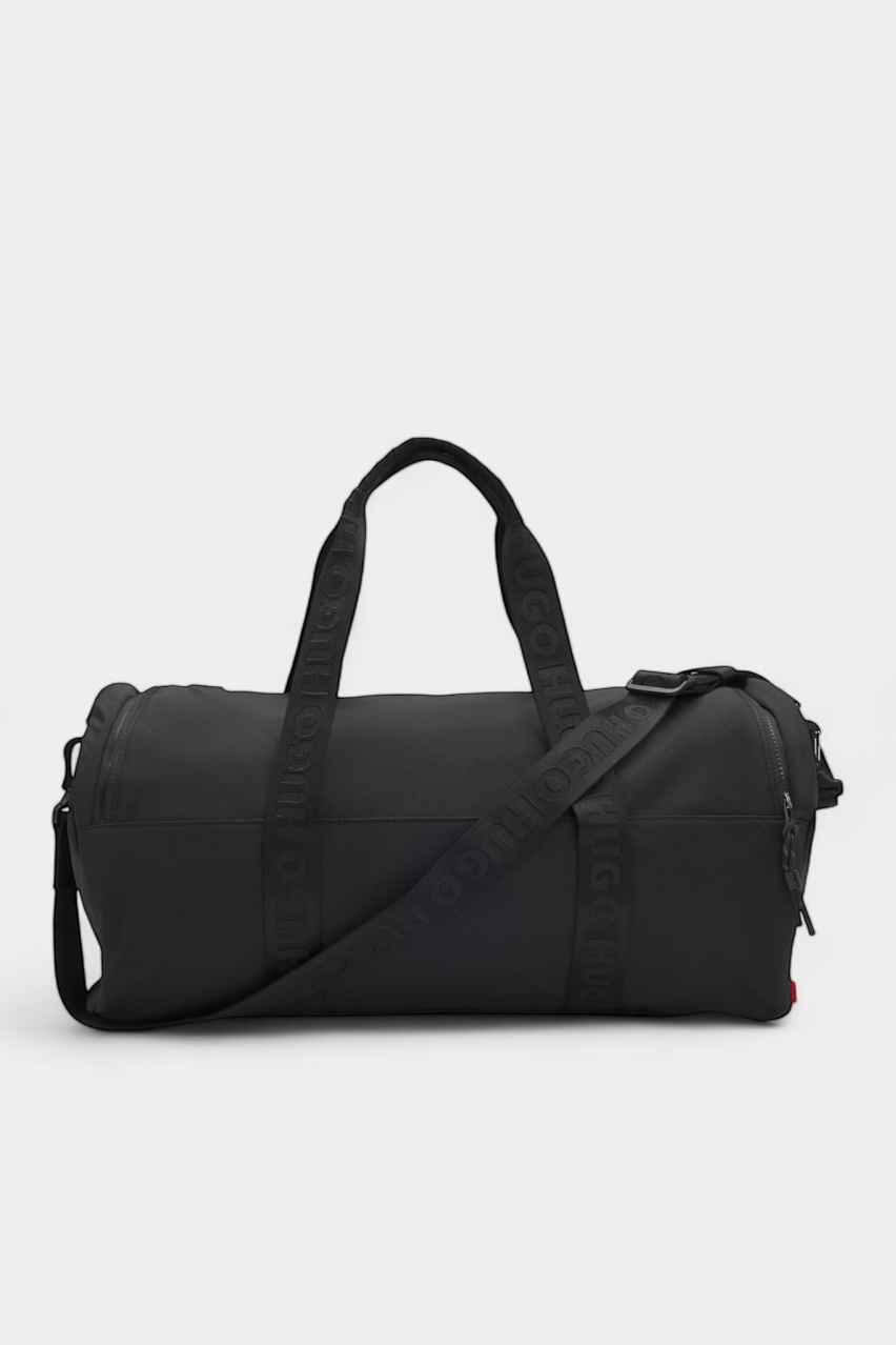 Чорна спортивна сумка Marsel_Holdall з брендованими ручками 50547297 001 HUGO
