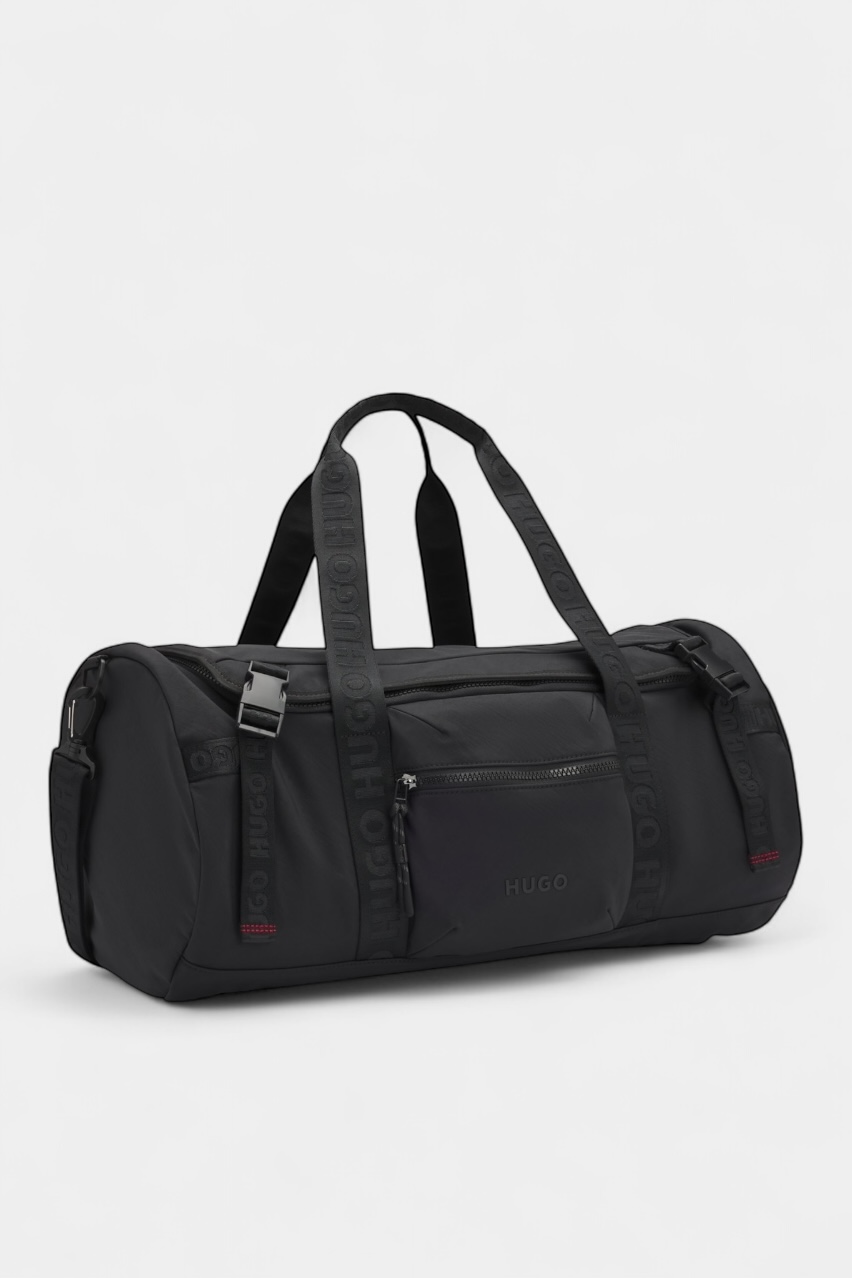 Чорна спортивна сумка Marsel_Holdall з брендованими ручками 50547297 001 HUGO