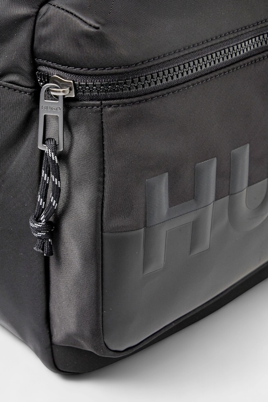 Чорний рюкзак Nosh_Backpack з тисненим логотипом 50547114 001 HUGO