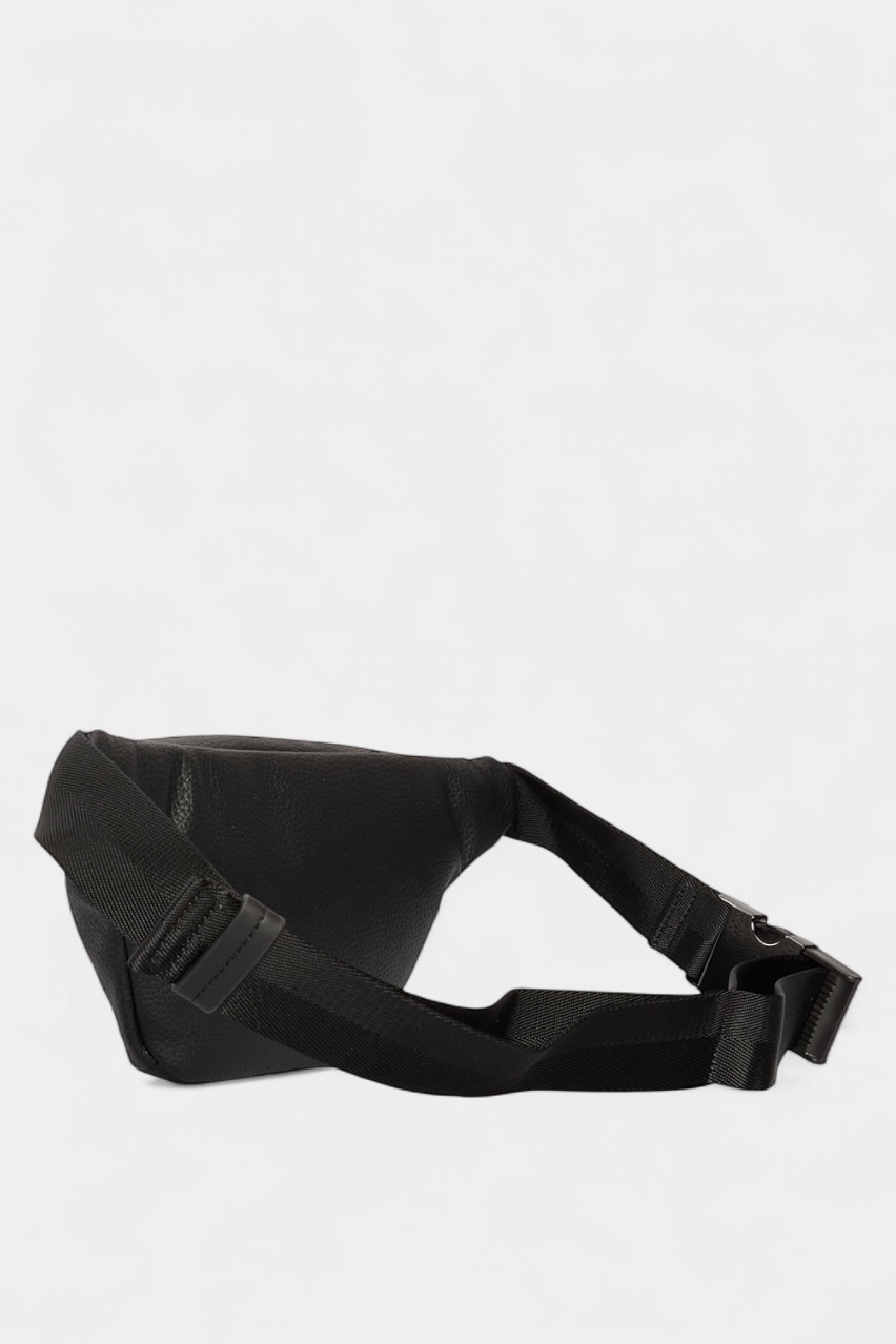 Чорна поясна сумка Quantic_Bumbag з металевим логотипом 50547437 001 HUGO