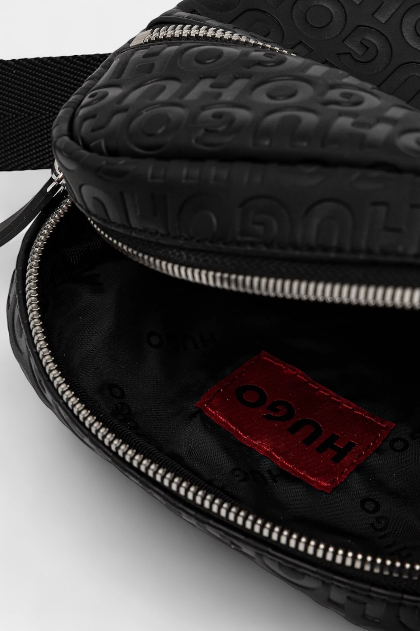 Черная сумка Ethon 2.0HI_M_NS Zip с повсеместным логотипом 50547249 001 HUGO