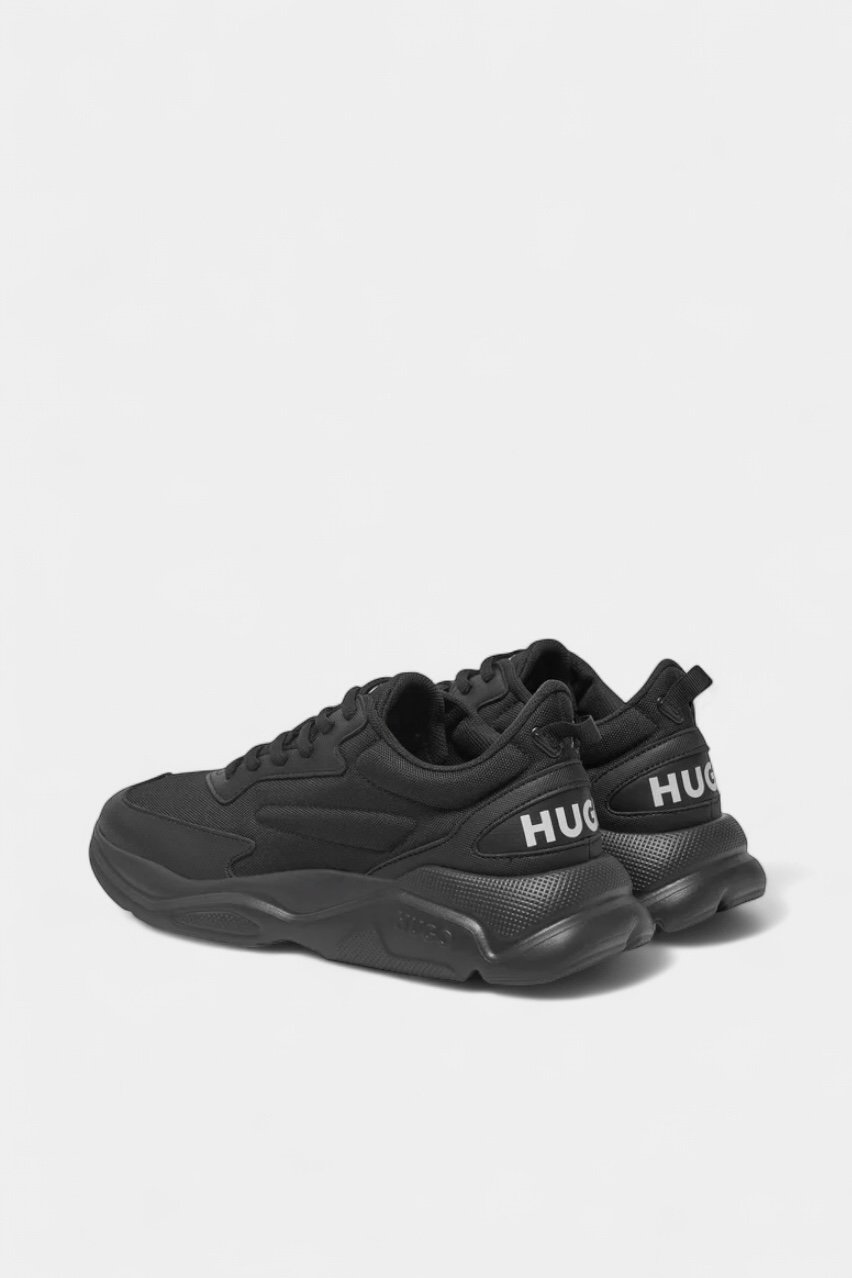 Чорні кросівки Leon_Runn_cvpuW_N з екошкіри 50536660 001 HUGO