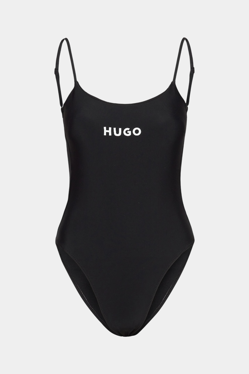 Чорний суцільний купальник PURE_SWIMSUIT 50535777 001 HUGO