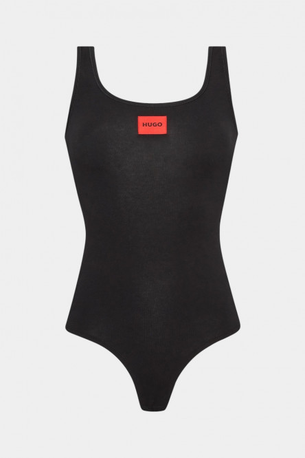 Чорне боді BODYSUIT RED LABEL з акцентним логотипом