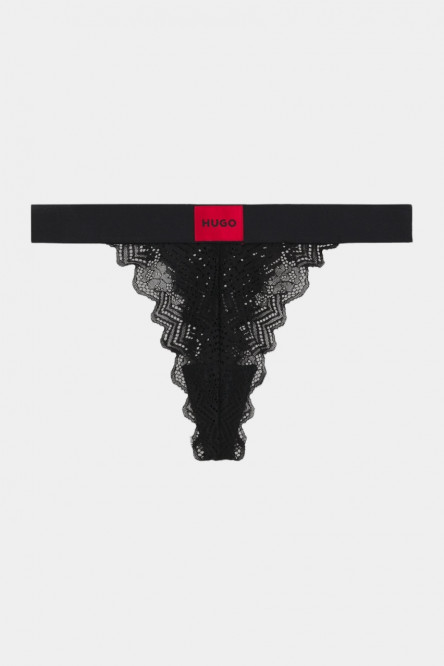 Чорні мереживні стринги STRING RL LACE