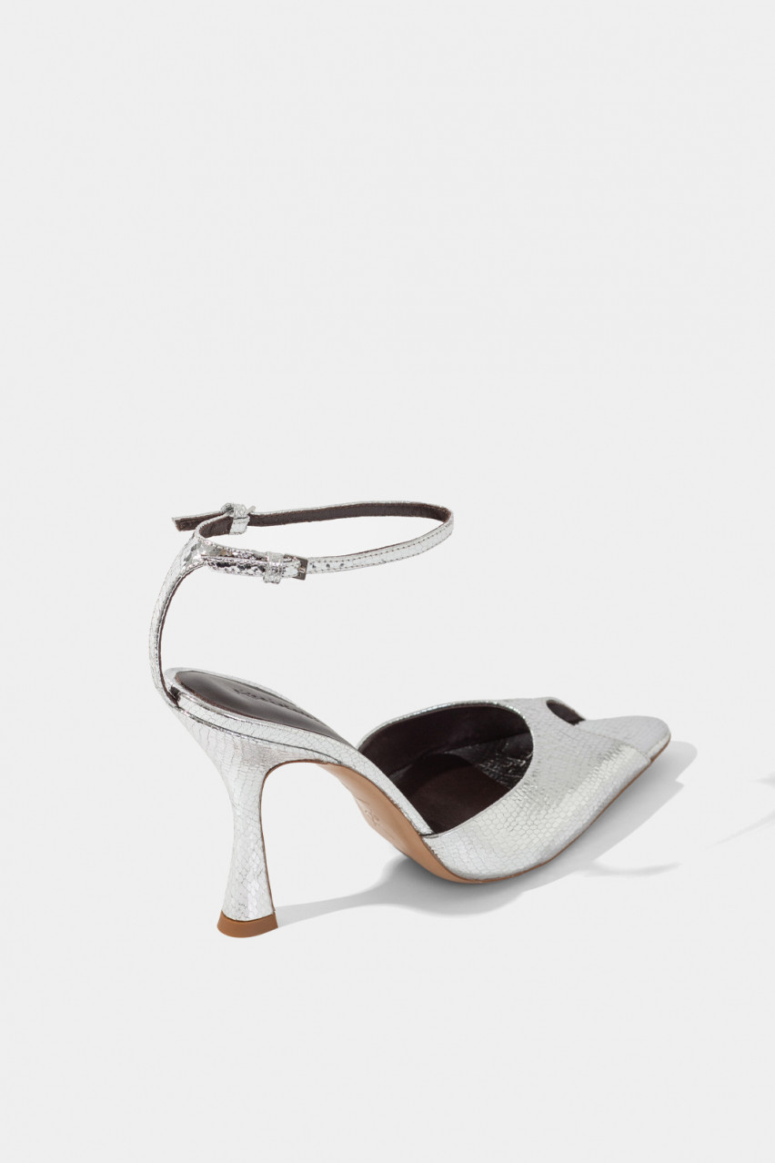 Серебристые босоножки Olivia SL3183001 L9879 Kachorovska