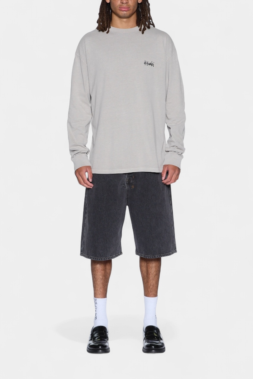 Сірий лонгслів All Day Biggie Ls Tee Dust MFA25TE001 Ksubi