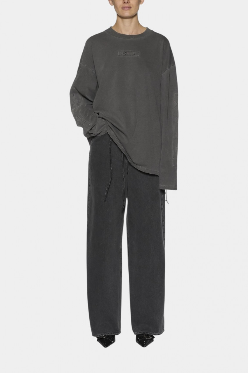 Графітовий лонгслів Sott Boyfriend Charcoal WSP25TE010 Ksubi