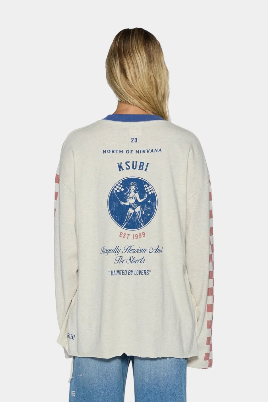 Бежевий лонгслів Pitt Lane Ls Boyfriend Ss Tee Oat WPF25TE006 Ksubi