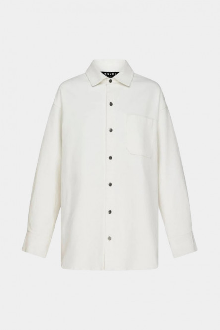 Молочна джинсова сорочка Oversized Ls Shirt Ecru