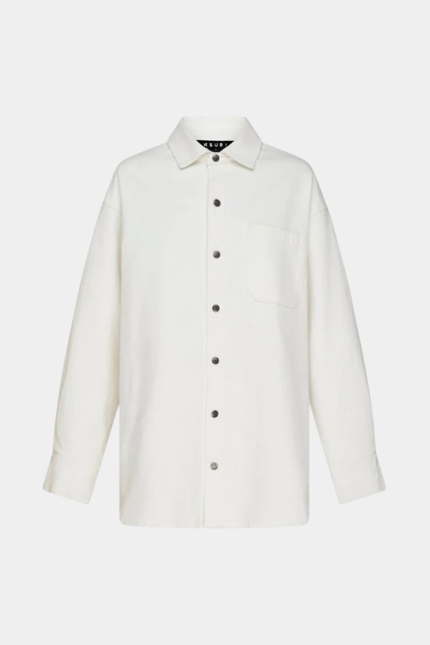 Молочна джинсова сорочка Oversized Ls Shirt Ecru WPF25SH005 Ksubi