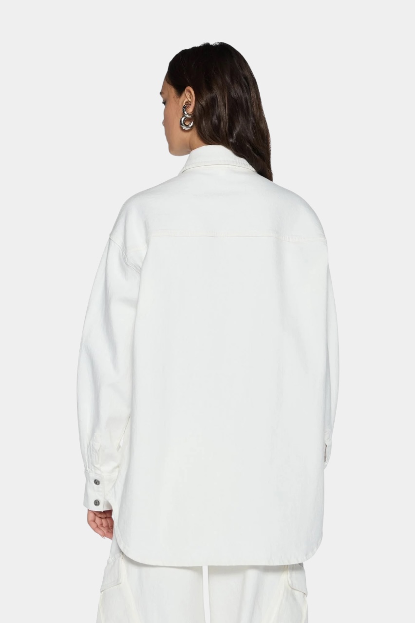 Молочна джинсова сорочка Oversized Ls Shirt Ecru WPF25SH005 Ksubi