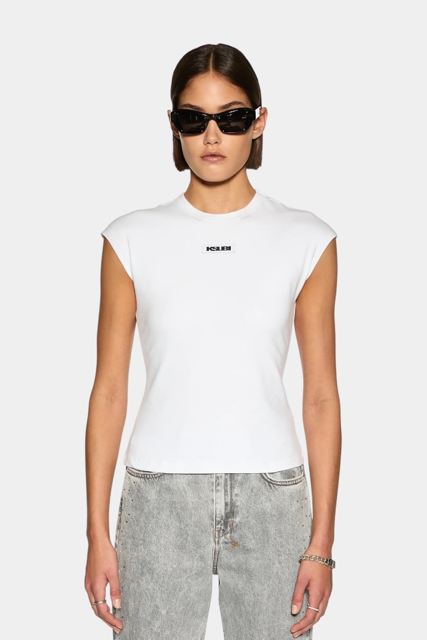 Білий топ Staple Tee White WFA24TE004 Ksubi