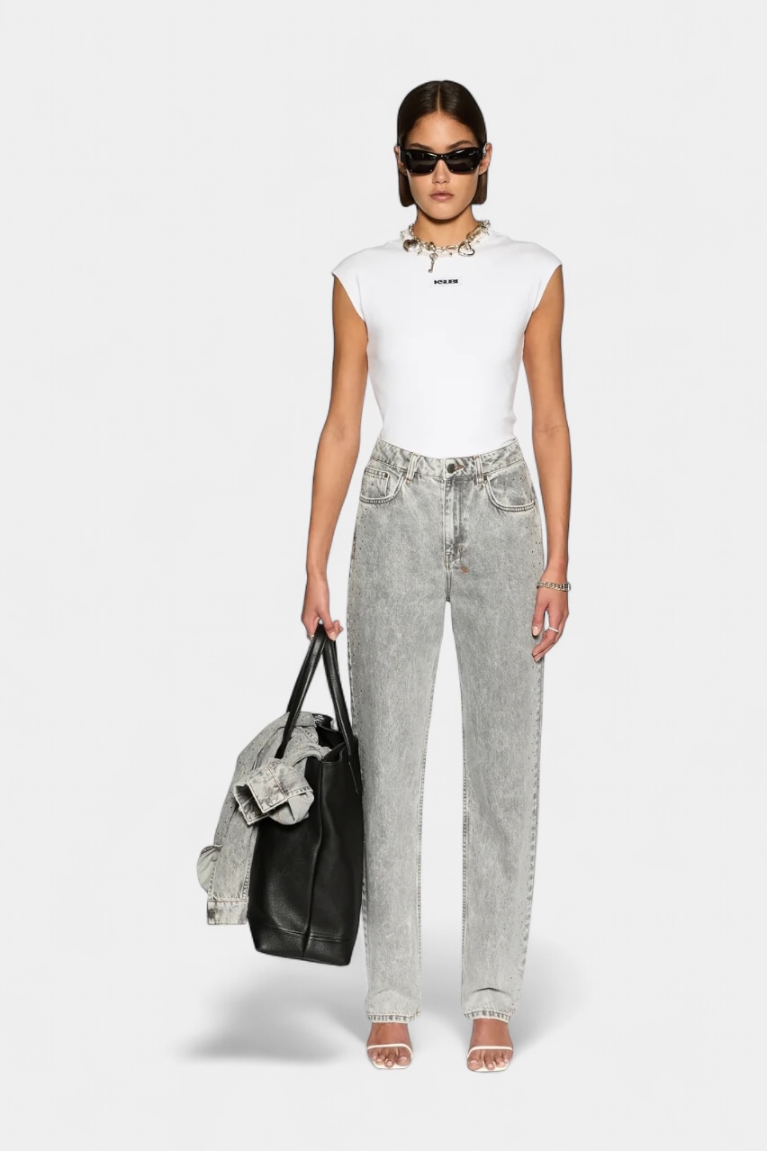 Білий топ Staple Tee White WFA24TE004 Ksubi
