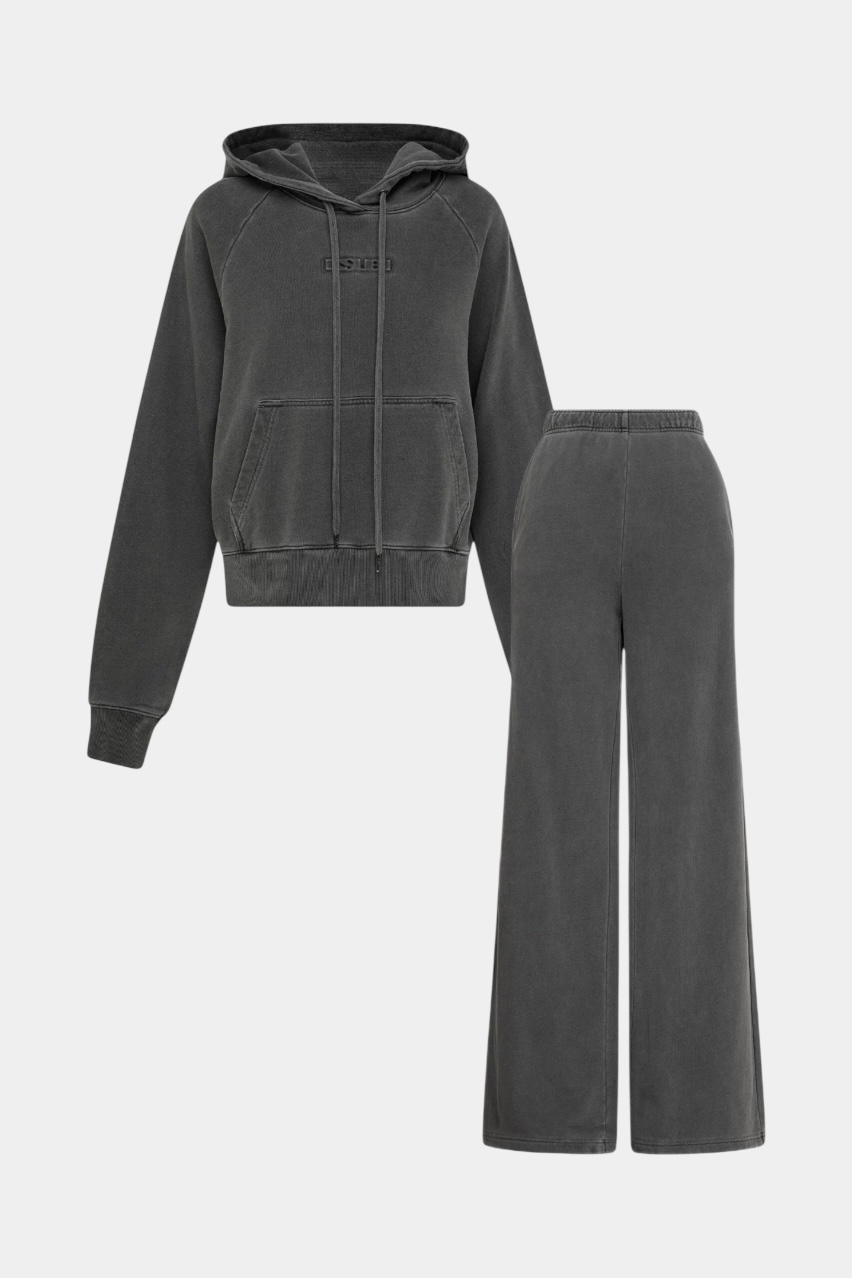 Графітовий спортивний костюм з худі Origin Hoodie Charcoal та штанами Sott Origin Trakpant Charcoal WPF25FL006, WPF25PA003 Ksubi