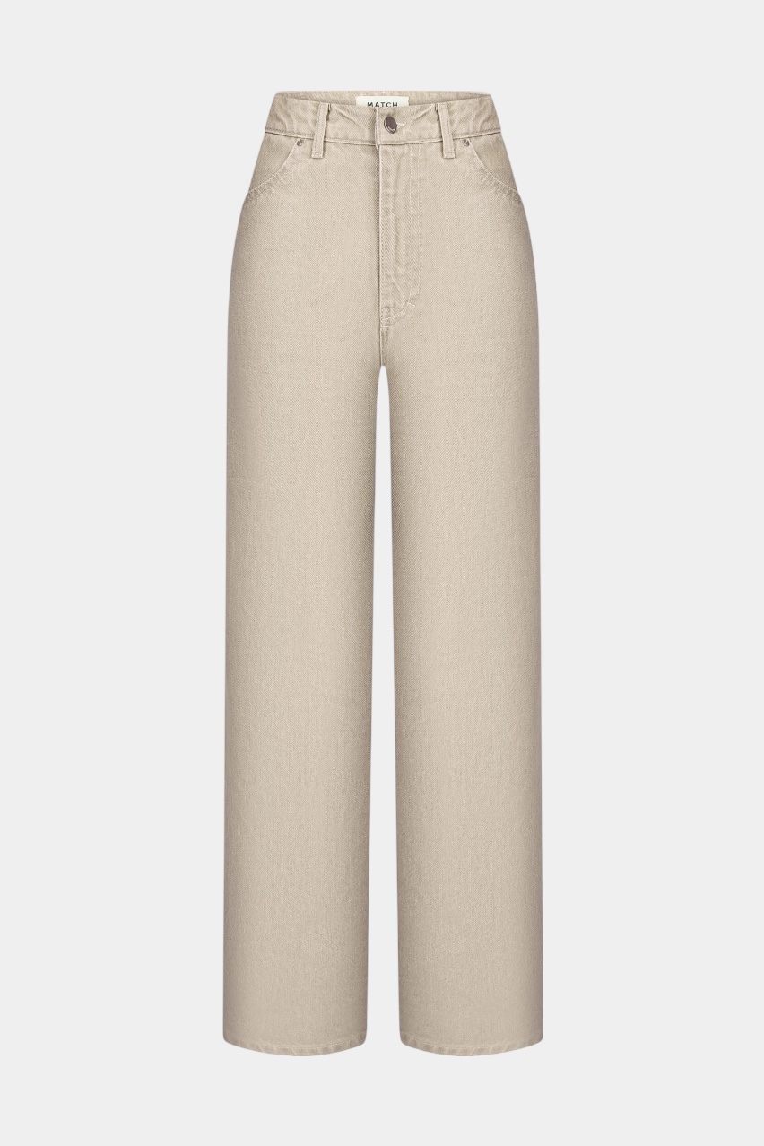 Бежеві джинси Baggy sp25-jns-baggy-beige MATCH DENIM