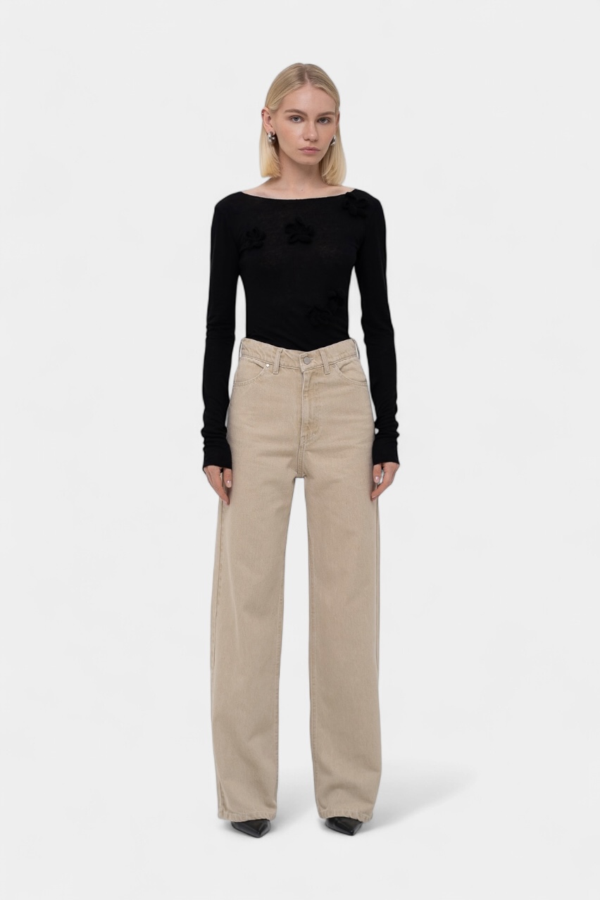 Бежеві джинси Baggy sp25-jns-baggy-beige MATCH DENIM