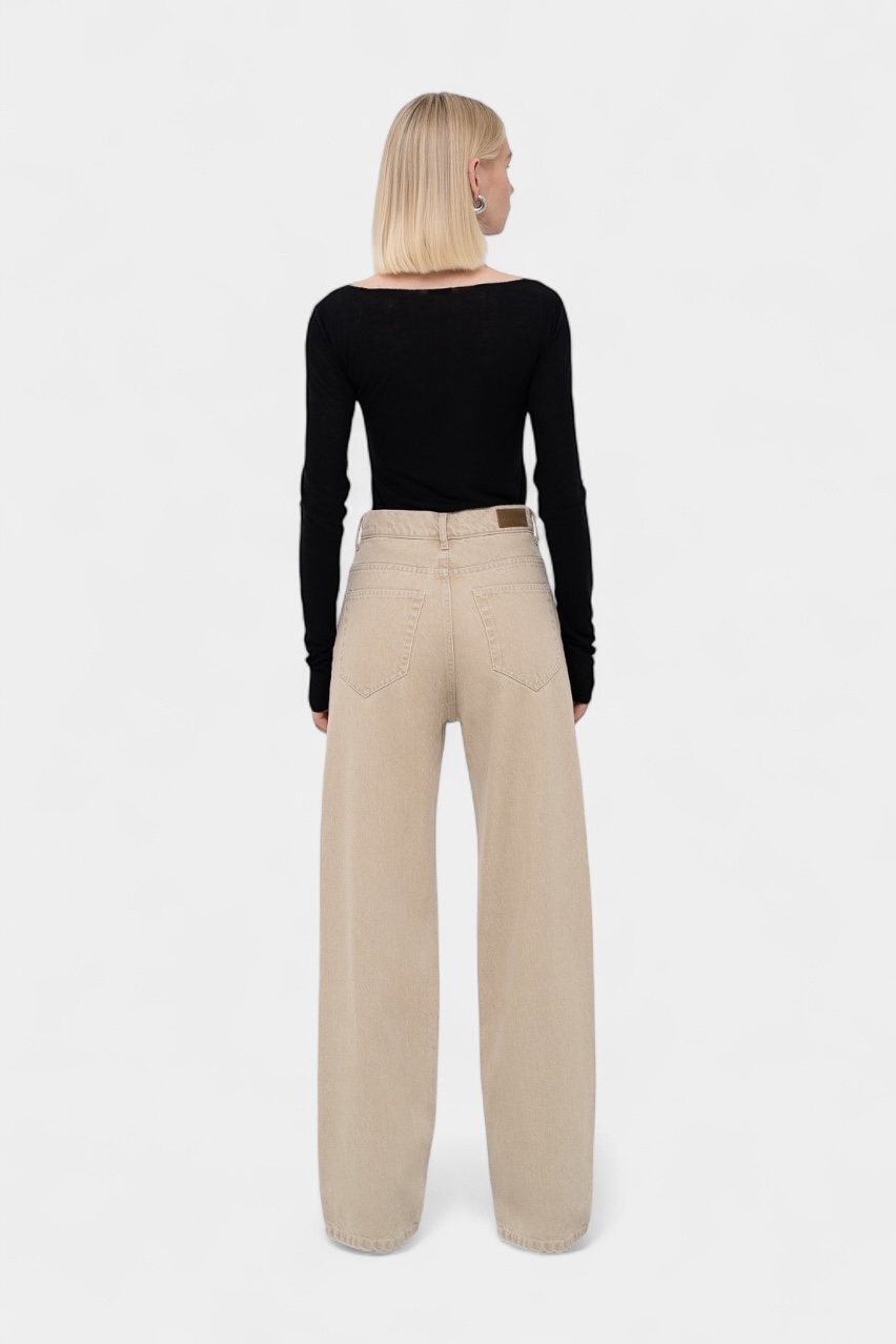Бежеві джинси Baggy sp25-jns-baggy-beige MATCH DENIM