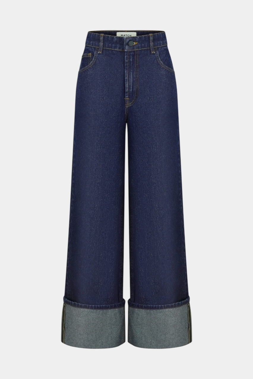 Темно-сині джинси Roll-Up sp25-roll-up-jeans MATCH DENIM