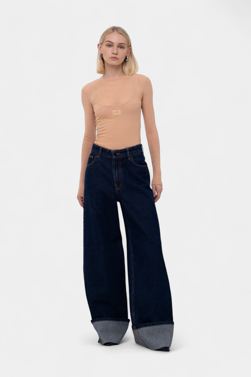 Темно-сині джинси Roll-Up sp25-roll-up-jeans MATCH DENIM