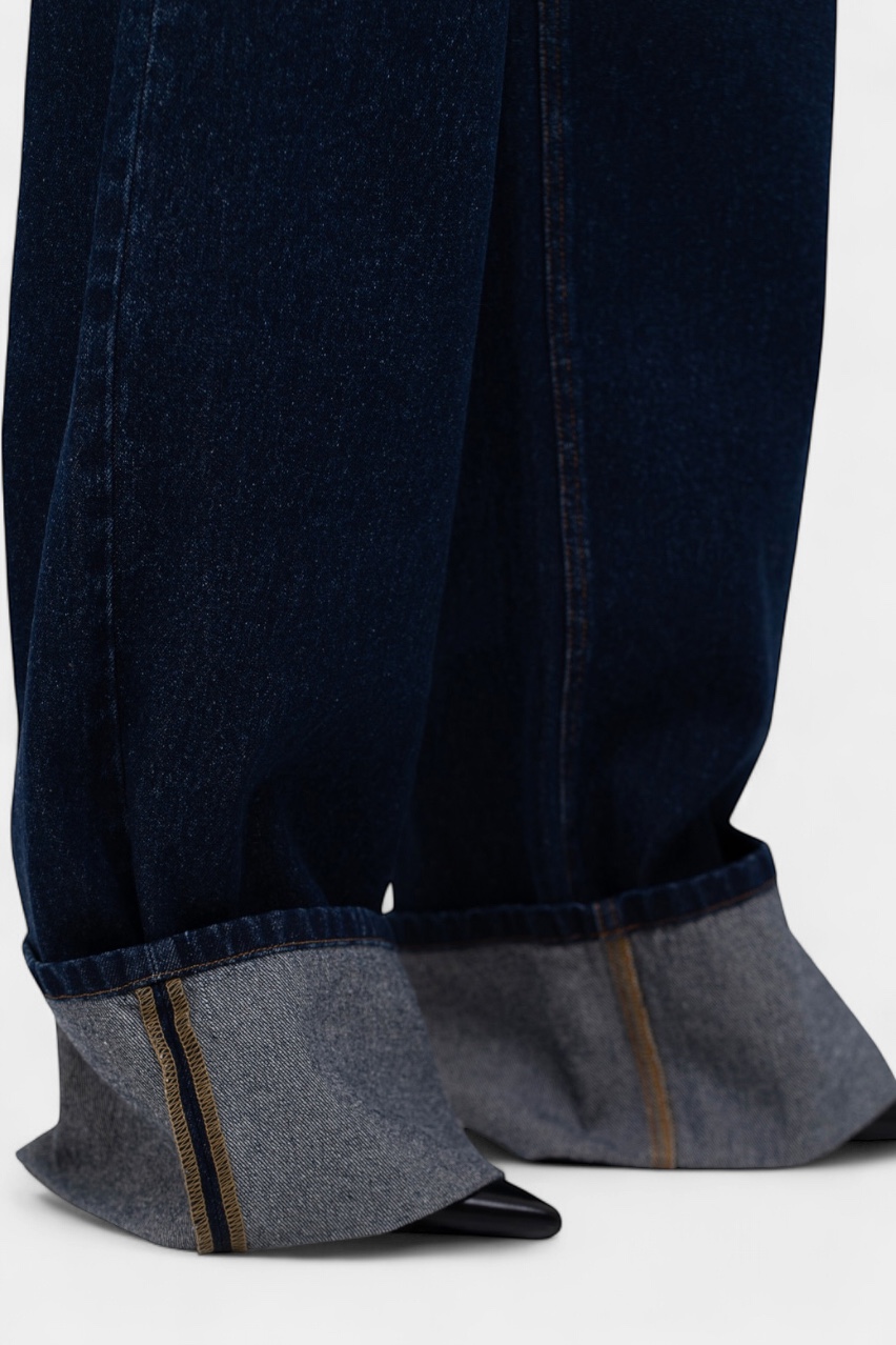 Темно-сині джинси Roll-Up sp25-roll-up-jeans MATCH DENIM