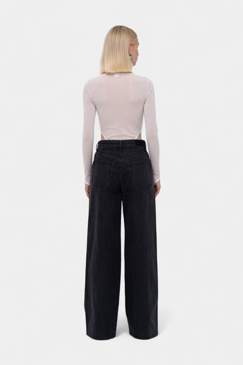Чорні джинси Wide sp25-wide-grey MATCH DENIM