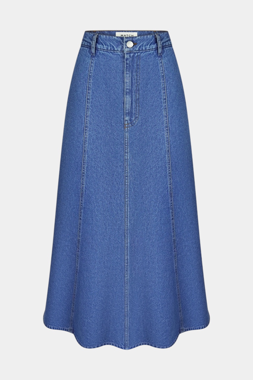 Синя джинсова спідниця Gode sp25-gode-skirt-blue MATCH DENIM