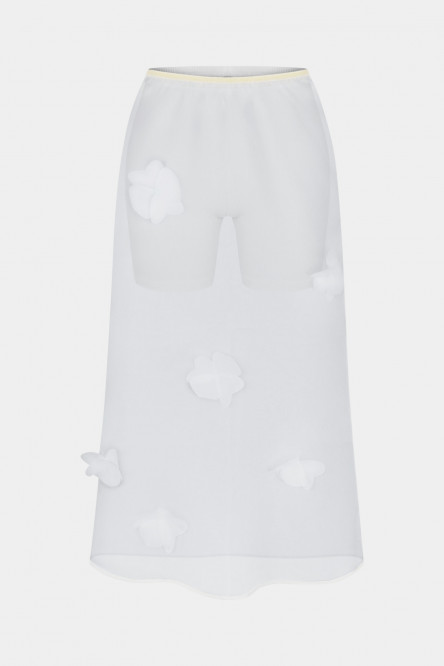 Біла напівпрозора спідниця Organza Breeze