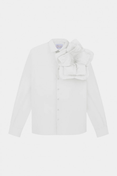 Белая рубашка Redesigned Shirt 09 Regular с цветком