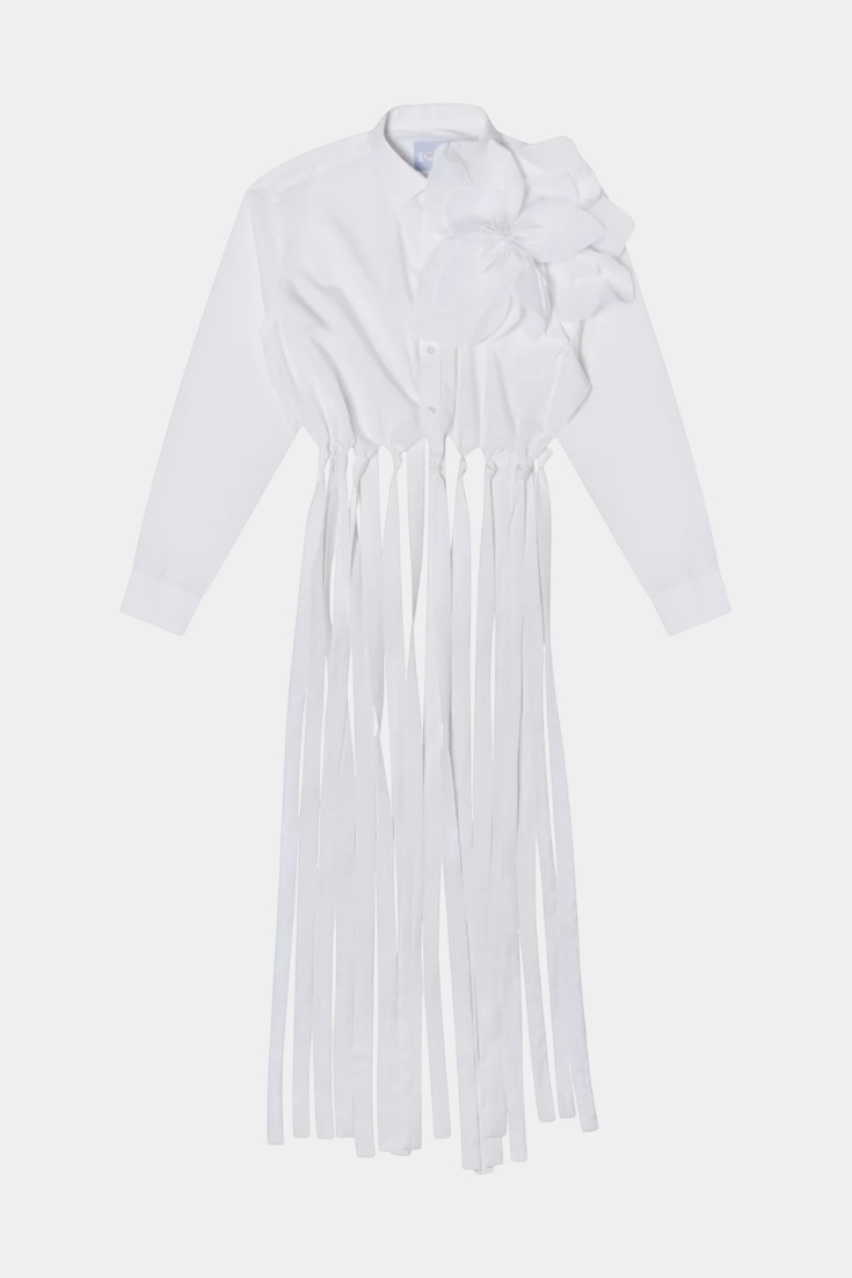 Біла сорочка Redesigned Shirt 80 Oversize OMELIA