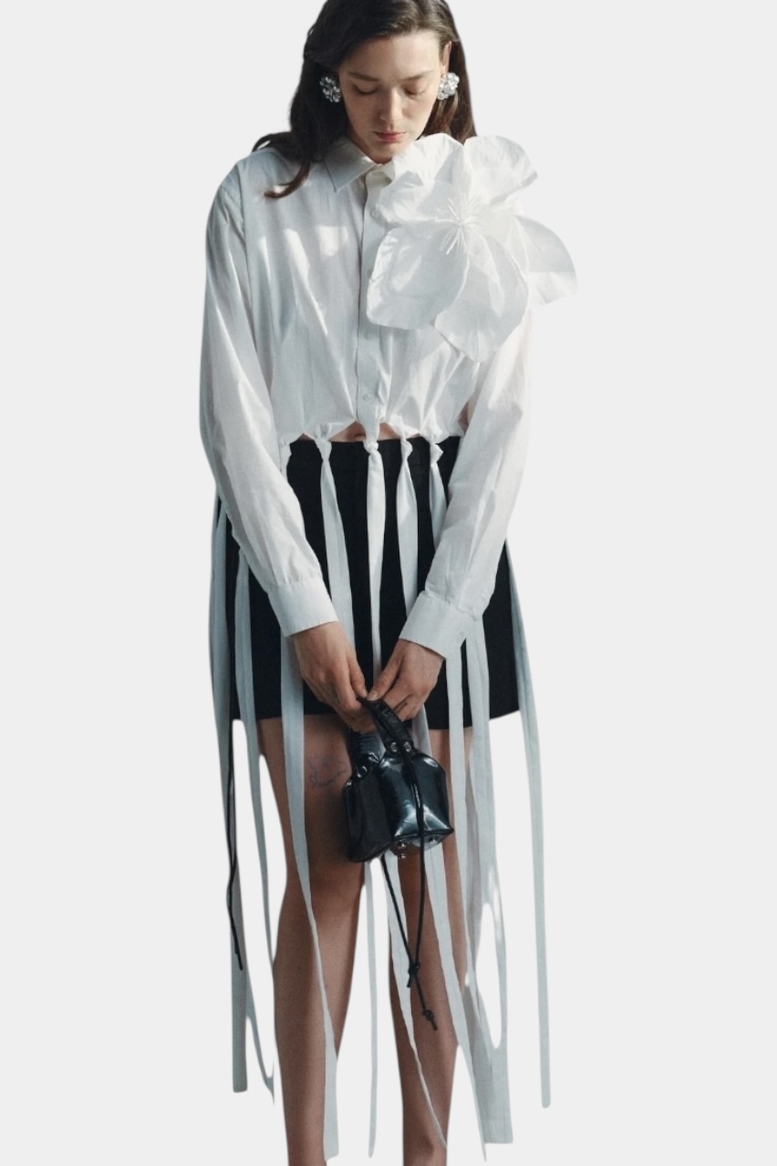 Біла сорочка Redesigned Shirt 80 Oversize OMELIA