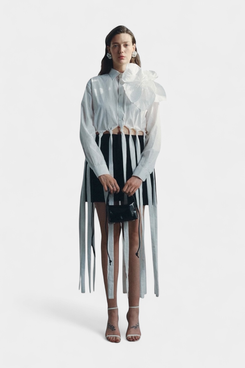 Біла сорочка Redesigned Shirt 80 Oversize OMELIA