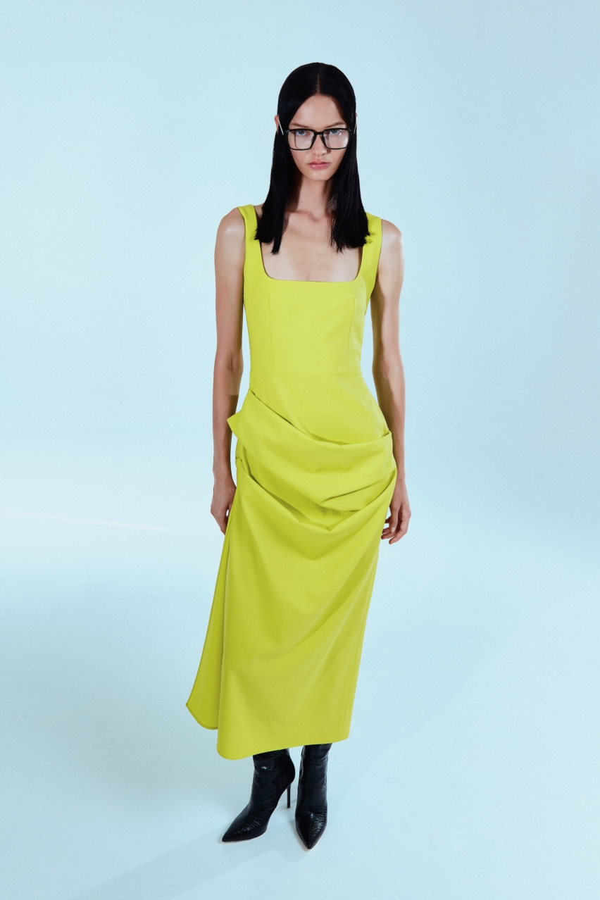 Зеленое платье-футляр SS1633 SAYYA